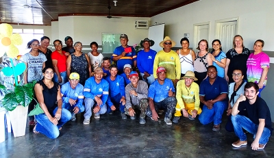 Prefeitura de Nova Marilândia promove homenagem aos profissionais da limpeza pública do município.